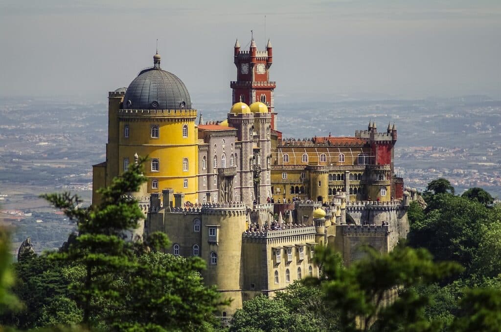Palacio Nacional de Sintra que es la foto principal de mi blog