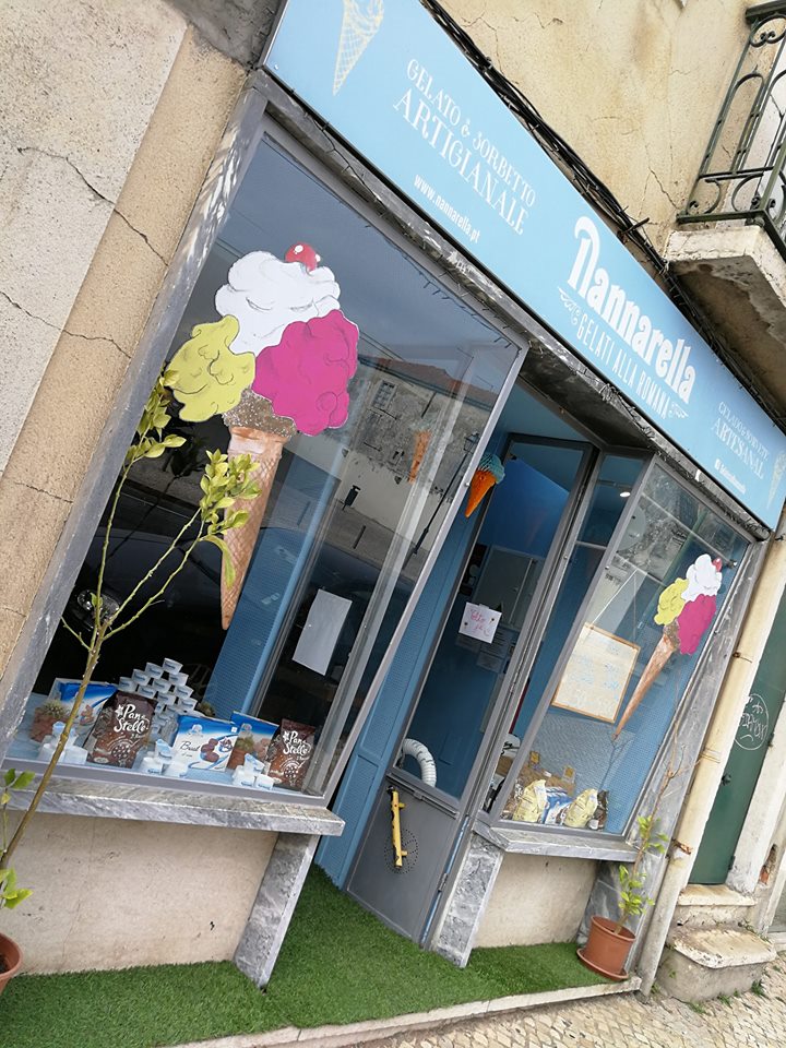 Nannarella tienda de helados en San Bento en Lisboa